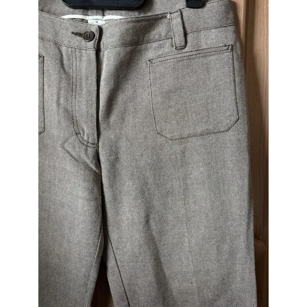 J. Crew | Tailored Wide Leg Patch Pocket Pants in Brown | Tall 8